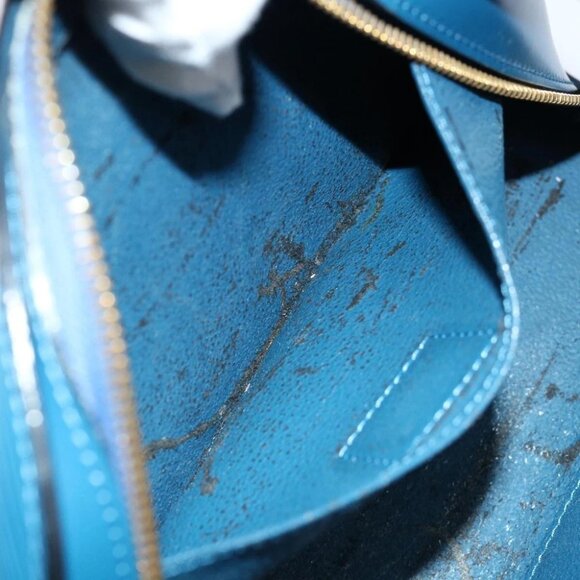LOUIS VUITTON Epi Dauphine GM Pouch Blue M48435 LV Auth 69549 - Picture 12 of 16